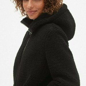 Gap Hooded Zip-front Teddy Coat